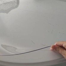 İzen Yuvarlak 2,6mm Şeffaf Kalın Pvc Masa Örtüsü Kaymaz Koruyucu
