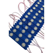 Hazar Led 12 Volt 1.2 Watt 3’lü Mercekli 2835 Modül LED Turkuaz (10 Adet)