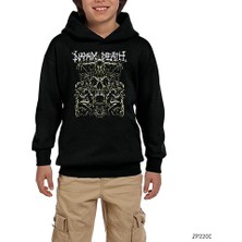 Zepplin Giyim Napalm Death Chain Siyah Çocuk Kapşonlu Sweatshirt