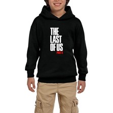 Zepplin Giyim The Last Of Us Part 2 Yazı Siyah Çocuk Kapşonlu Sweatshirt