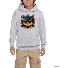 Zepplin Giyim Lol Teemo On Duty Gri Çocuk Kapşonlu Sweatshirt