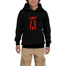 Zepplin Giyim Slayer Shadow Man Siyah Çocuk Kapşonlu Sweatshirt