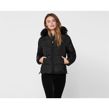 Only 15205638 Kadin Mont - Siyah