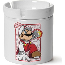 Sartre Art Mario Baskılı Porselen Küllük Makinede Yıkanabilir