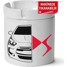 Sartre Art Citroen Ds5 Baskılı Porselen At-Söndür Küllük