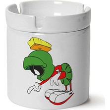 Sartre Art Marvin Baskılı Porselen Küllük Makinede Yıkanabilir