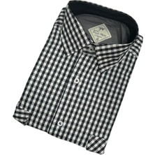 Gömlek Galerisi Klasik Geniş Kesim Ekoseli Flanel Çift Cepli Uzun Kollu Erkek Gömlek