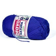 Bravo Natura Cotton Saks Mavi 601 Pamuk Iplik 100GR 200MT