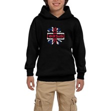 Zepplin Giyim Oasis Logo Siyah Çocuk Kapşonlu Sweatshirt
