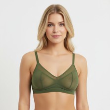 Bonbon Kadın Tül Transparan Balensiz Spor Sütyen BB2059