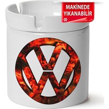 Sartre Art Vw Logo Baskılı Porselen At-Söndür Küllük (Kl-Otmbl-Vw)