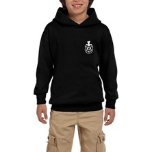 Zepplin Giyim Volkswagen Woman Siyah Çocuk Kapşonlu Sweatshirt