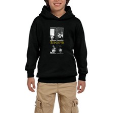 Zepplin Giyim The Doors Windows Siyah Çocuk Kapşonlu Sweatshirt