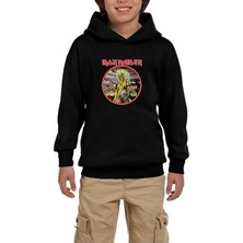 Zepplin Giyim Iron Maiden Killers Siyah Çocuk Kapşonlu Sweatshirt