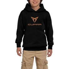 Zepplin Giyim Cupra Logo Color Siyah Çocuk Kapşonlu Sweatshirt