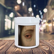 Sartre Art Sanat Eseri Küllük Ağlayan Göz Baskılı Kül Tablası