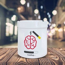 Sartre Art Esprili Küllük Beyine Yükleniyor Baskılı Kül Tablası