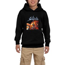 Zepplin Giyim Sodom Agent Orange Siyah Çocuk Kapşonlu Sweatshirt
