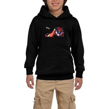 Zepplin Giyim Judas Priest Defenders Siyah Çocuk Kapşonlu Sweatshirt