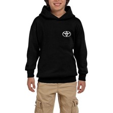 Zepplin Giyim Toyata Logo Siyah Çocuk Kapşonlu Sweatshirt