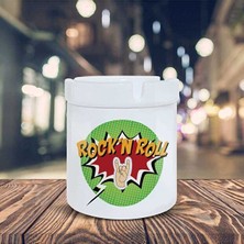 Sartre Art Rock'n Roll Küllük Pop Art Baskılı Kül Tablası