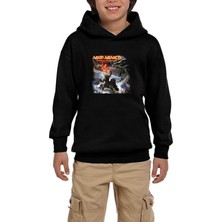 Zepplin Giyim Amon Amarth Twilight Of The Thunder God Siyah Çocuk Kapşonlu Sweatshirt