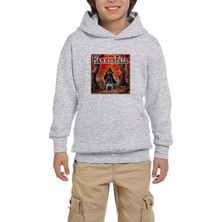 Zepplin Giyim Hammerfall Glory To The Brave Gri Çocuk Kapşonlu Sweatshirt