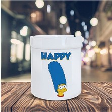Sartre Art Marge Simpson Küllük Happy Baskılı Kül Tablası