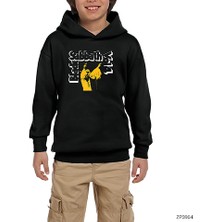 Zepplin Giyim Black Sabbath Vol 4 Siyah Çocuk Kapşonlu Sweatshirt