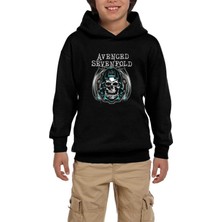 Zepplin Giyim Avenged Sevenfold Nightmare A7X Siyah Çocuk Kapşonlu Sweatshirt