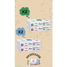 Sleepy Beyaz Sabunlu ve Çamaşır Suyu 4xl Mopa Uyumlu 200 Yaprak Yüzey Temizlik Havlusu