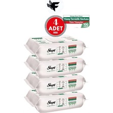 Sleepy 4 Pk Yüzey Temizlik Havlusu 100 Lü Beyaz Sabun Katkılı Tüm Yüzeyler