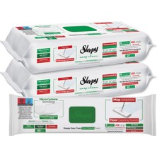 Sleepy Easy Clean Mop Wipes | White Soap Additive | 4x Large | 8-Layer | 100 Sheets | 50X2 Pack