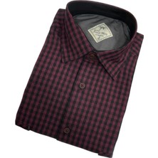 Gömlek Galerisi Klasik Geniş Kesim Ekoseli Flanel Çift Cepli Uzun Kollu Erkek Gömlek