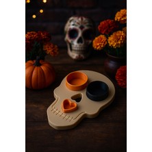 Noctabir Şeker Kafatası Atıştırmalık ve Biblo Tepsisi – Día De Los Muertos Organizer