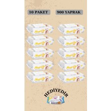 Sleepy Sensitive 90 Yaprak 10'li Paket Islak Mendil & Havlu Tüm Cilt Tipleri İçin Hassas Temizlik