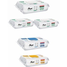 Sleepyeasy Clean Beyaz Sabun Katkılı +Çamaşır Suyu Katkılı+Arap Sabunu Katkılı 5X100 (500 Yaprak)