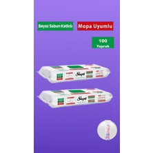 Sleepyeasy Clean Beyaz Sabun Katkılı Mopa Uyumlu Yer Temizlik Havlusu 100  Yaprak Hediyeli