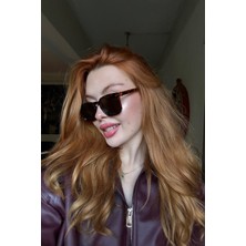 Falan Eyewear Liendberg Kadın Güneş Gözlüğü Leopar Kahve