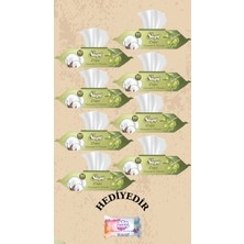 Sleepy Sensitive Zeytinyağlı Islak Havlu 90 Lı 8 Paket