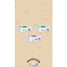 Sleepy Yüzey Temizlik Havlusu Beyaz Sabun 2 Paket Orkide 1 Paket 300 Yaprak