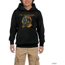Zepplin Giyim Arch Enemy Breaking The Law Siyah Çocuk Kapşonlu Sweatshirt