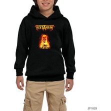 Zepplin Giyim Testament Trial By Fire Siyah Çocuk Kapşonlu Sweatshirt