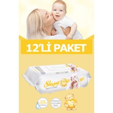 Sleepy Sensitive Islak Havlu - Bebek Islak Mendili 90 'lı 12 Adet