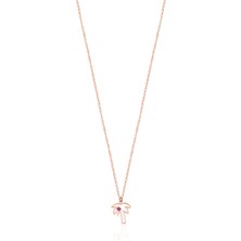 Emiliano Jewellery Emılıano Jewellery 925 Ayar Gümüş Taşlı Pelmya Kolye