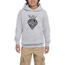 Zepplin Giyim Pink Floyd Crayz Diamond Gri Çocuk Kapşonlu Sweatshirt