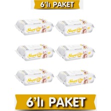 Sleepy Sensitive 90 Yaprak 6'lı Paket Islak Mendil & Havlu Alkol İçermez, Tüm Cilt Tiplerine Uygun