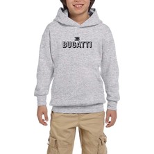 Zepplin Giyim Bugati Text Gri Çocuk Kapşonlu Sweatshirt