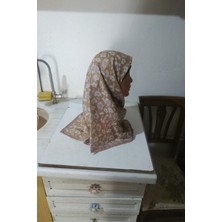 Güzel Kaman Locella Açık Kahfe Lila Popatya Desenli Soft Başörtü 1 Adet Kaliteli Kullanışlı Şık Güzel