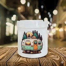 Sartre Art "karavan" Tasarımlı Kokusuz At Söndür Porselen Küllük